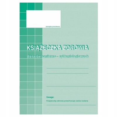 Książeczka zdrowia dla celów sanitarno-epidemiologicznych A6, Michalczyk i Prokop