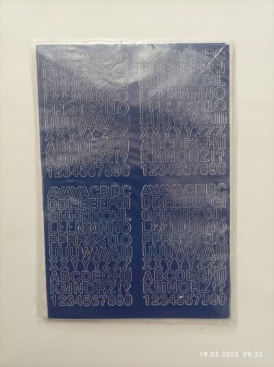 LITERY samop.0.7cm(8) niebieskie ARTDRUK