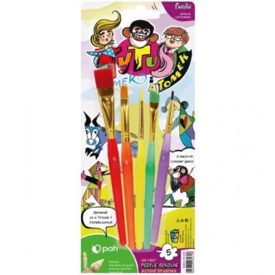 5 szt Pędzle mieszane Tytus Romek i A'Tomek Fiorello