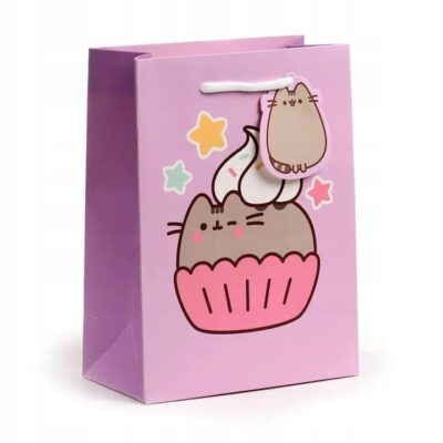 Pusheen the Cat Cupcake Torba na prezenty średnia