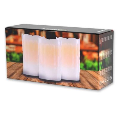Świeca LED zestaw 3 sztuk