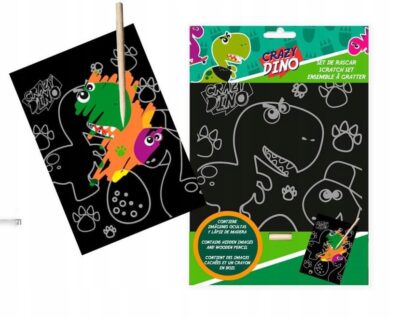 Zestaw do zdrapywania CRAZY DINO